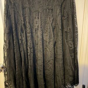 SHEIN Black Lace Maxi Skirt